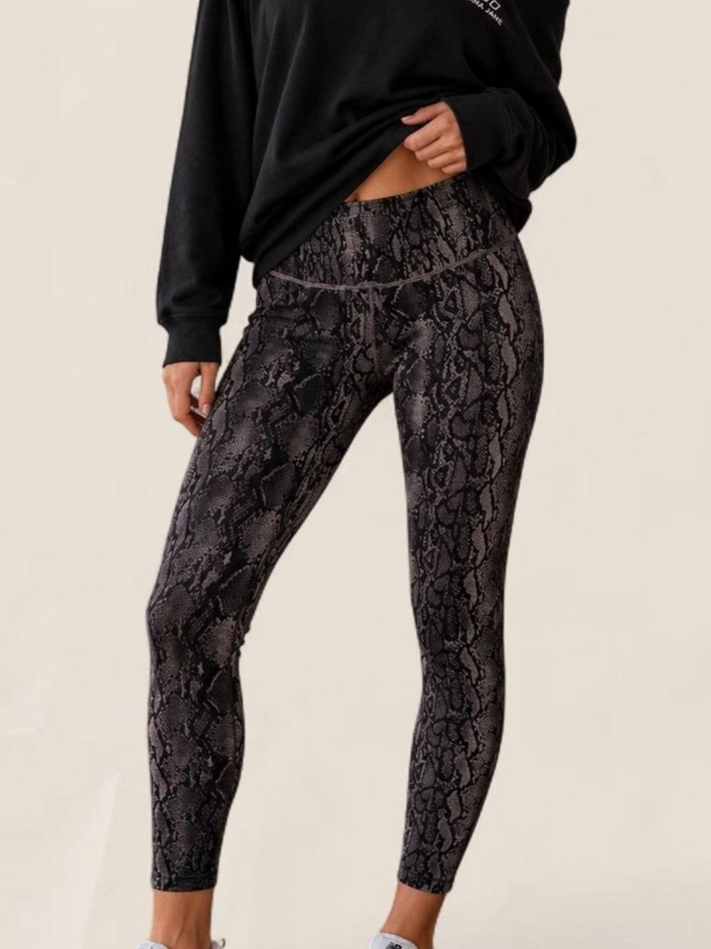 Lorna Jane Python Print Gymcore Athleisure Snake Print Leggings Size M